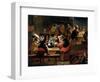 Monkeys in a Tavern, Detail of the Card Game-Ferdinand van Kessel-Framed Giclee Print