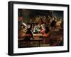 Monkeys in a Tavern, Detail of the Card Game-Ferdinand van Kessel-Framed Giclee Print