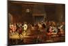 Monkeys in a Tavern (Oil on Panel) (For Detail See 92084)-Ferdinand van Kessel-Mounted Giclee Print