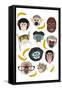 Monkeys in Glasses-Hanna Melin-Framed Stretched Canvas