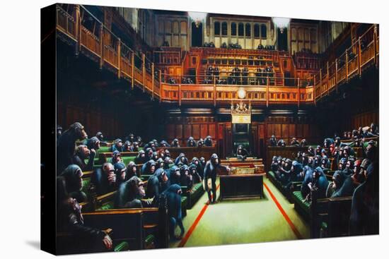 Monkeys In Parliament-null-Stretched Canvas