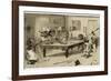 Monkeys Play Billiards-null-Framed Photographic Print