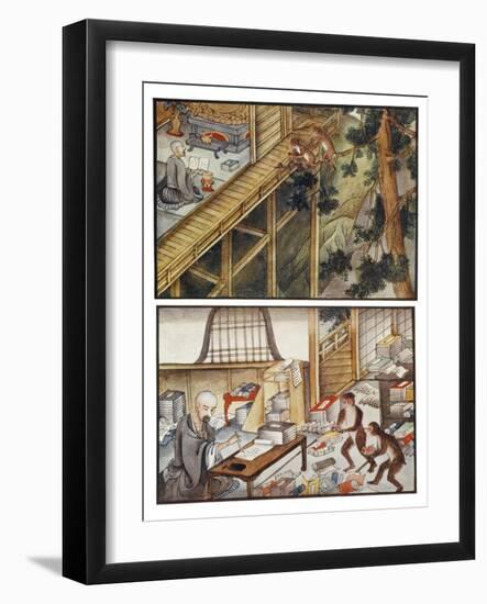 Monkeys Reincarnated-R. Gordon Smith-Framed Art Print