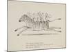 Monkeys Riding a Zebra, Nonsense Botany Animals and Other Poems Written and Drawn by Edward Lear-Edward Lear-Mounted Giclee Print