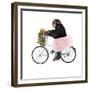Monkeys Riding Bikes #1-J Hovenstine Studios-Framed Giclee Print