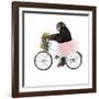 Monkeys Riding Bikes #1-J Hovenstine Studios-Framed Giclee Print