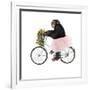 Monkeys Riding Bikes #1-J Hovenstine Studios-Framed Giclee Print