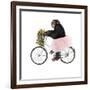 Monkeys Riding Bikes #1-J Hovenstine Studios-Framed Giclee Print