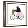 Monkeys Riding Bikes #1-J Hovenstine Studios-Framed Giclee Print