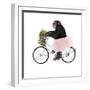 Monkeys Riding Bikes #1-J Hovenstine Studios-Framed Giclee Print