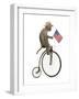 Monkeys Riding Bikes #3-J Hovenstine Studios-Framed Giclee Print