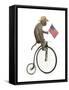 Monkeys Riding Bikes #3-J Hovenstine Studios-Framed Stretched Canvas