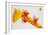 Monkeys Sliding Down Giraffe's Neck, 2002-Julie Nicholls-Framed Premium Giclee Print