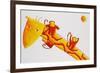 Monkeys Sliding Down Giraffe's Neck, 2002-Julie Nicholls-Framed Giclee Print