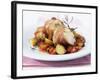 Monkfish Rolls Wrapped in Parma Ham with Roasted Vegetables-null-Framed Photographic Print