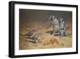 Monks and Dove-Michael Jackson-Framed Giclee Print