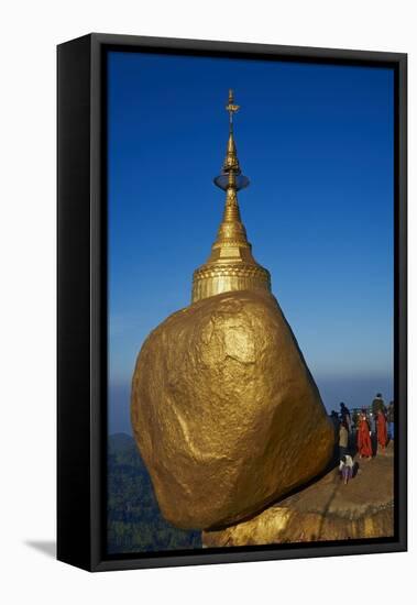 Monks and Pilgrims, Kyaiktiyo Golden Rock, Mon State, Myanmar (Burma), Asia-Tuul-Framed Stretched Canvas