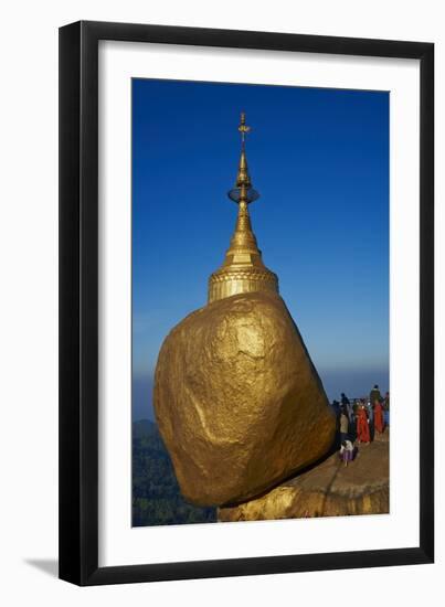 Monks and Pilgrims, Kyaiktiyo Golden Rock, Mon State, Myanmar (Burma), Asia-Tuul-Framed Photographic Print