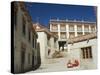 Monks at Lamayuru Gompa (Monastery), Lamayuru, Ladakh, Indian Himalayas, India-Jochen Schlenker-Stretched Canvas