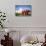 Monks at the Hsinbyume Pagoda-Berthold Dieckfoss-Mounted Giclee Print displayed on a wall