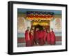 Monks at Tibetan Buddhist Monastery, Kathmandu, Nepal-Demetrio Carrasco-Framed Photographic Print