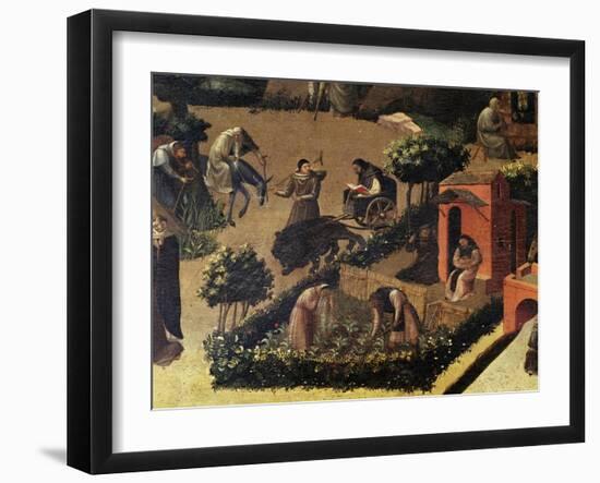 Monks at Work-null-Framed Giclee Print