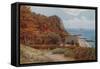 Monks Bay, Bonchurch, I of Wight-Alfred Robert Quinton-Framed Stretched Canvas