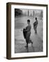 Monks Begging For Food at Dawn on Main Thoroughfare of Bangkok-Howard Sochurek-Framed Photographic Print