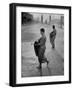 Monks Begging For Food at Dawn on Main Thoroughfare of Bangkok-Howard Sochurek-Framed Photographic Print