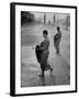 Monks Begging For Food at Dawn on Main Thoroughfare of Bangkok-Howard Sochurek-Framed Photographic Print