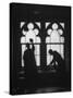 Monks Cleaning Windows of the Monastery's Sacristy-Gordon Parks-Stretched Canvas