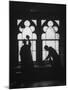 Monks Cleaning Windows of the Monastery's Sacristy-Gordon Parks-Mounted Photographic Print
