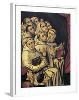 Monks, Detail from St John Baptist Preaching-null-Framed Giclee Print