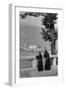 Monks in Italy View a Peaceful River from the Balcony, 1934 (Photo)-Bernard F Rogers-Framed Giclee Print