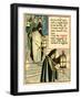 Monks In Procession Holding A Lantern During Vigils-Walter Crane-Framed Art Print