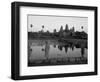 Monks in Saffron Robes, Angkor Wat, Unesco World Heritage Site, Siem Reap, Cambodia, Indochina-Bruno Morandi-Framed Photographic Print