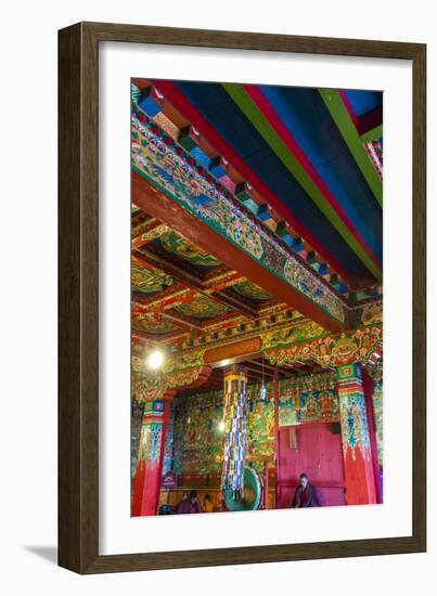 Monks in Tengboche Monastery, Nepal.-Lee Klopfer-Framed Photographic Print