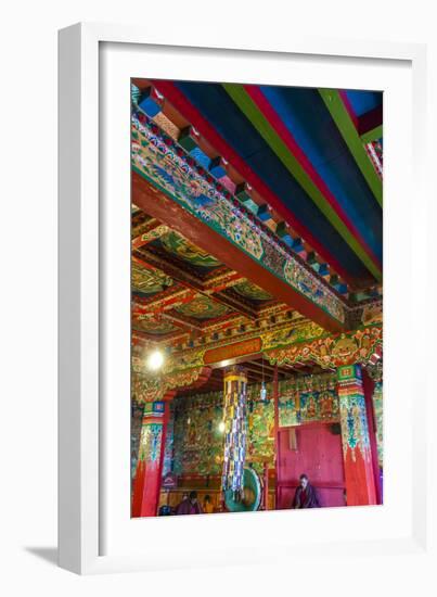 Monks in Tengboche Monastery, Nepal.-Lee Klopfer-Framed Photographic Print