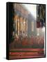 Monks Inside the Main Prayer Hall, Drepung Buddhist Monastery, Lhasa, Tibet, China-Tony Waltham-Framed Stretched Canvas