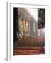 Monks Inside the Main Prayer Hall, Drepung Buddhist Monastery, Lhasa, Tibet, China-Tony Waltham-Framed Photographic Print