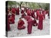 Monks Learning Session, with Masters and Students, Sera Monastery, Tibet, China-Ethel Davies-Stretched Canvas