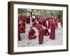 Monks Learning Session, with Masters and Students, Sera Monastery, Tibet, China-Ethel Davies-Framed Photographic Print