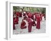 Monks Learning Session, with Masters and Students, Sera Monastery, Tibet, China-Ethel Davies-Framed Photographic Print