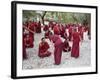 Monks Learning Session, with Masters and Students, Sera Monastery, Tibet, China-Ethel Davies-Framed Photographic Print
