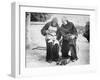 Monks Mending Sandals-null-Framed Photographic Print