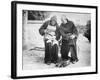 Monks Mending Sandals-null-Framed Photographic Print