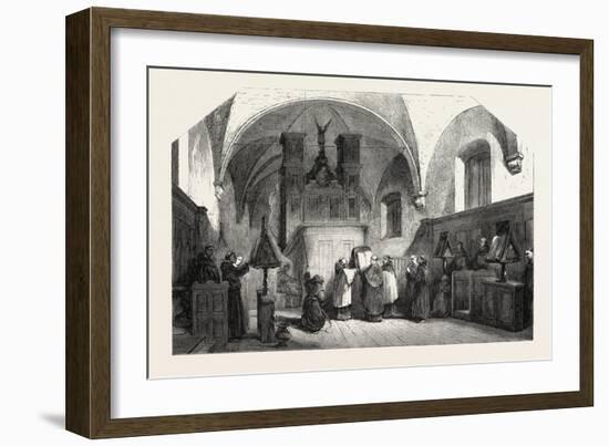 Monks of St. Francis Singing a Te Deum, 1855-Johannes Bosboom-Framed Giclee Print