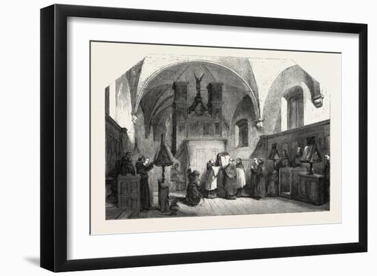 Monks of St. Francis Singing a Te Deum, 1855-Johannes Bosboom-Framed Giclee Print