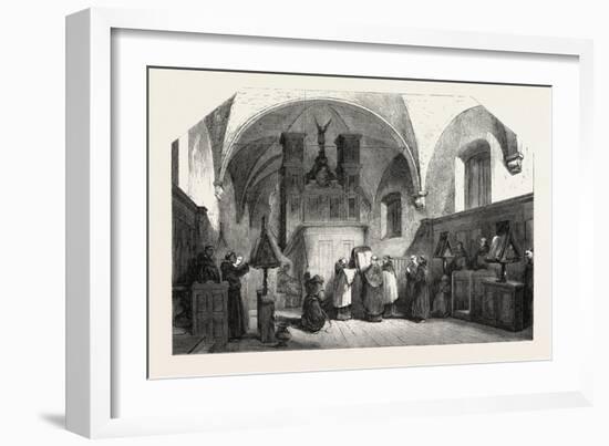 Monks of St. Francis Singing a Te Deum, 1855-Johannes Bosboom-Framed Giclee Print