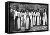 Monks of the Greek Church Carrying Volumes of the Liturgy, Greece, 1922-null-Framed Stretched Canvas